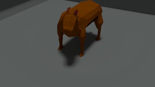 low poly cow  preview image